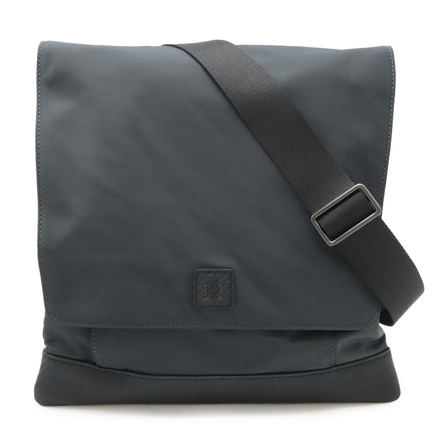 dunhill ダンヒル CHASSIS シャーシ スーパーライト ショルダーバッグ メッセンジャーバッグ ナイロン レザー ダークグレー ブラック 黒 L3N164A dunhill（ダンヒル） CHASSIS シャーシ スーパーライト ショルダー