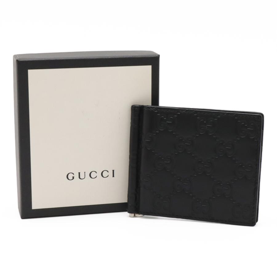 GUCCI（グッチ） グッチシマ 2つ折札入れ 二つ折り財布 カードケース