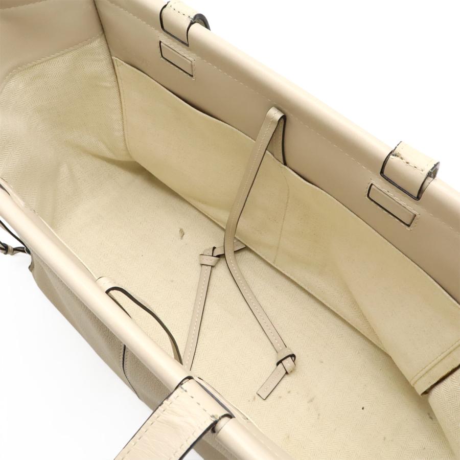LOEWE ロエベ クッショントート スモール トートバッグ ショルダーバッグ セミショルダー レザー ライトオーツ ベージュ 309.12AA93 | LOEWE | 05