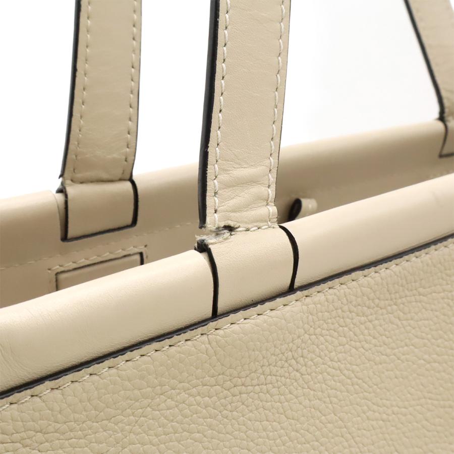 LOEWE ロエベ クッショントート スモール トートバッグ ショルダーバッグ セミショルダー レザー ライトオーツ ベージュ 309.12AA93 | LOEWE | 07
