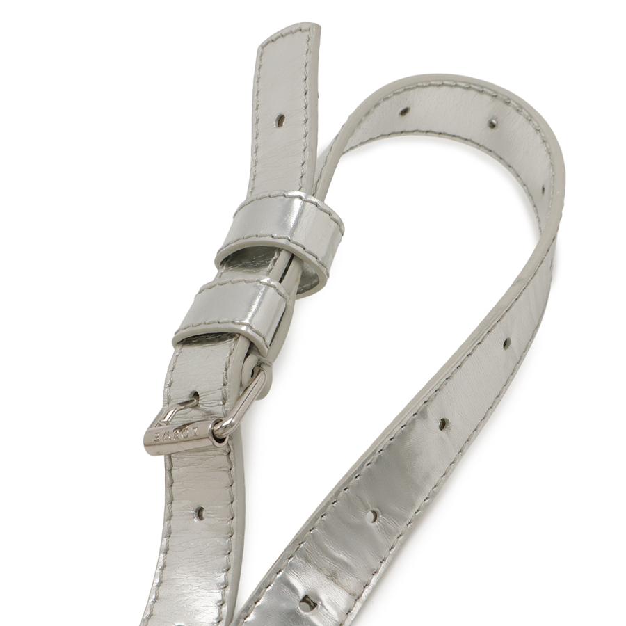 LOEWE ロエベ アナグラム ポシェット ショルダーバッグ 斜め掛け フリンジ タッセル スエード レザー イエロー メタリックシルバー | LOEWE | 04