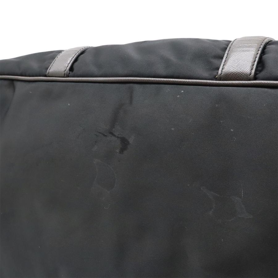 PRADA プラダ ロゴ トラベルバッグ ショルダーバッグ 2WAY ボストンバッグ 旅行カバン ナイロン ジャガード NERO ブラック 黒 シルバー金具 VA0862 | PRADA | 08