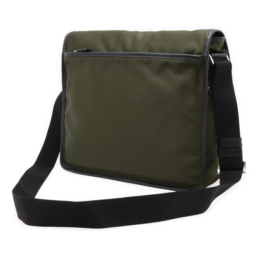 PRADA プラダ  ナイロン ショルダーバッグ メッセンジャーバッグ 斜め掛け カーキ 緑 シルバー金具 2VD166 | PRADA | 01