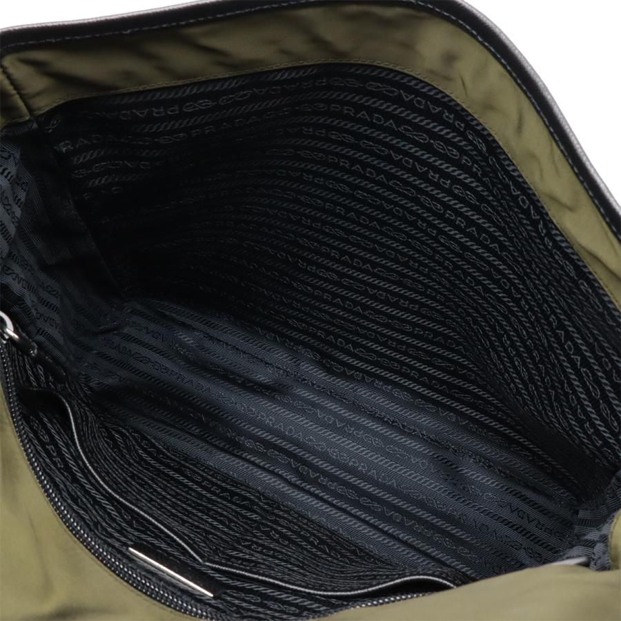 PRADA プラダ  ナイロン ショルダーバッグ メッセンジャーバッグ 斜め掛け カーキ 緑 シルバー金具 2VD166 | PRADA | 04