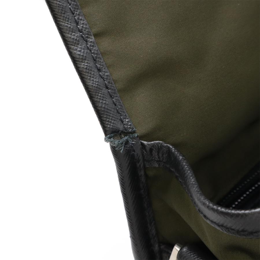 PRADA プラダ  ナイロン ショルダーバッグ メッセンジャーバッグ 斜め掛け カーキ 緑 シルバー金具 2VD166 | PRADA | 05