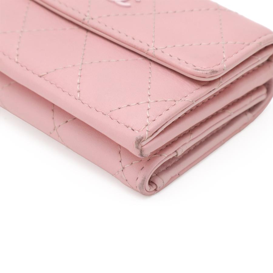 CHANEL シャネル マトラッセ ココマーク 3つ折財布 三つ折り財布 スモールウォレット カーフスキン レザー ピンク AP3882 | CHANEL | 02