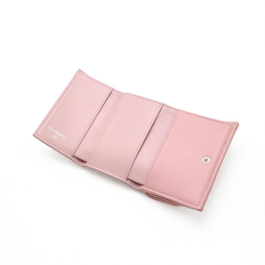 CHANEL シャネル マトラッセ ココマーク 3つ折財布 三つ折り財布 スモールウォレット カーフスキン レザー ピンク AP3882 | CHANEL | 03