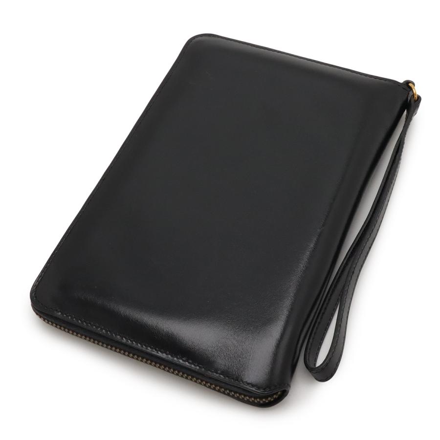 HERMES エルメス チャーリー トラベルケース マルチケース パスポートケース ラウンドファスナー 財布 ボックスカーフ レザー ブラック | HERMES | 01