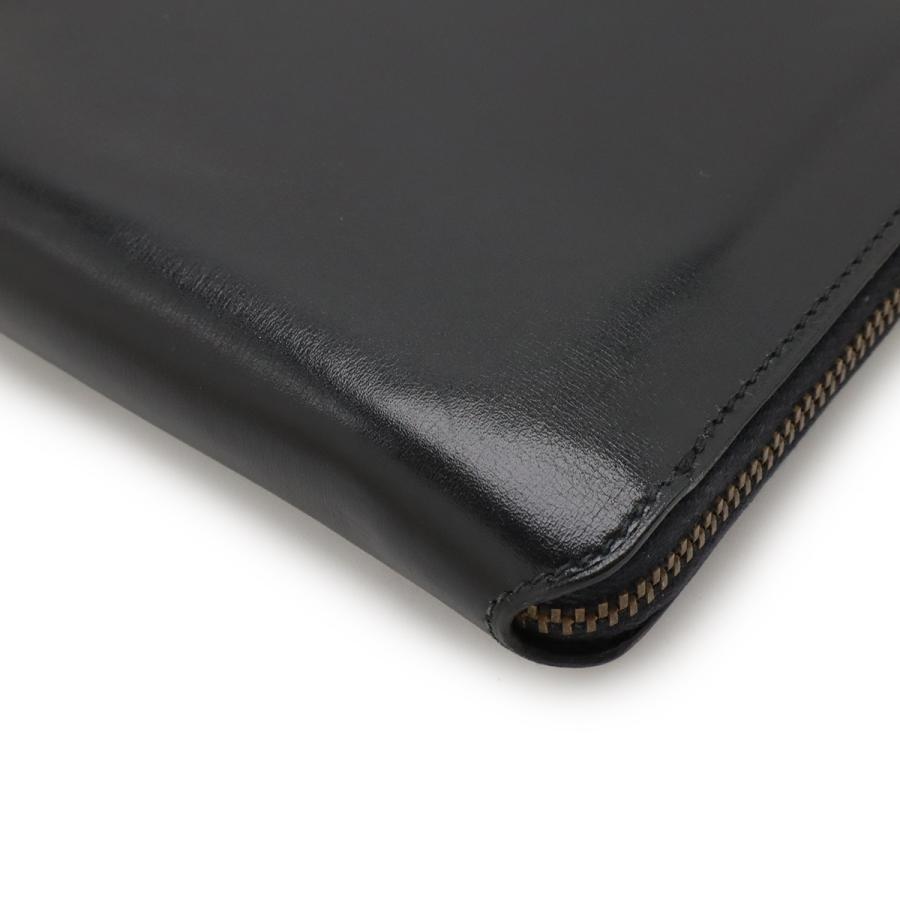 HERMES エルメス チャーリー トラベルケース マルチケース パスポートケース ラウンドファスナー 財布 ボックスカーフ レザー ブラック | HERMES | 02