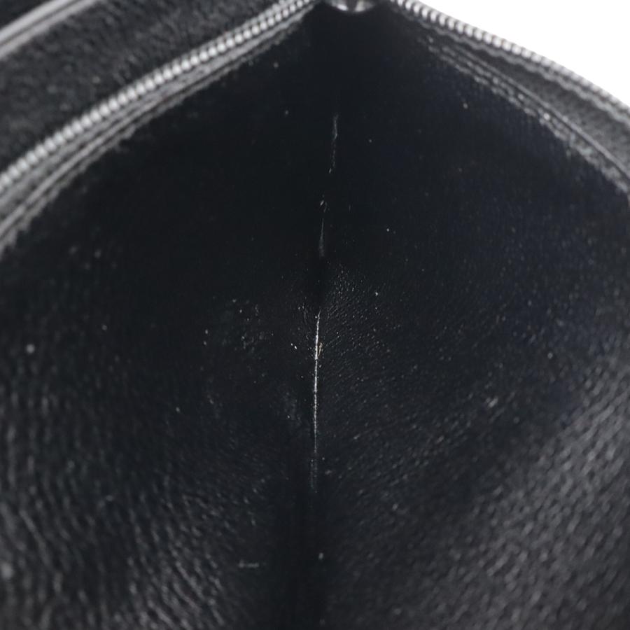 HERMES エルメス チャーリー トラベルケース マルチケース パスポートケース ラウンドファスナー 財布 ボックスカーフ レザー ブラック | HERMES | 04