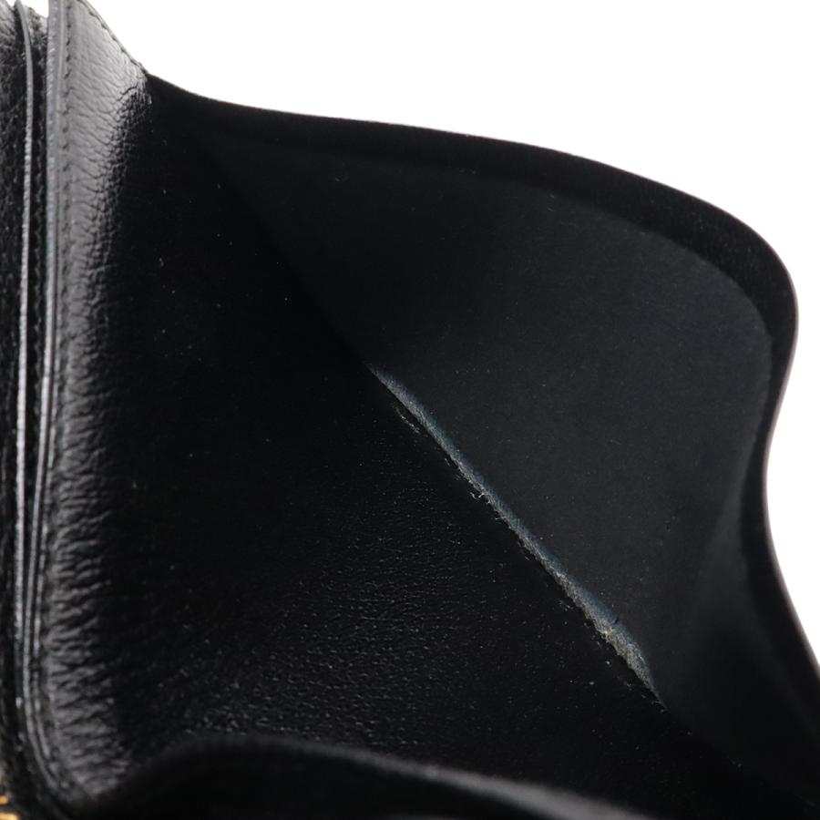 HERMES エルメス チャーリー トラベルケース マルチケース パスポートケース ラウンドファスナー 財布 ボックスカーフ レザー ブラック | HERMES | 06