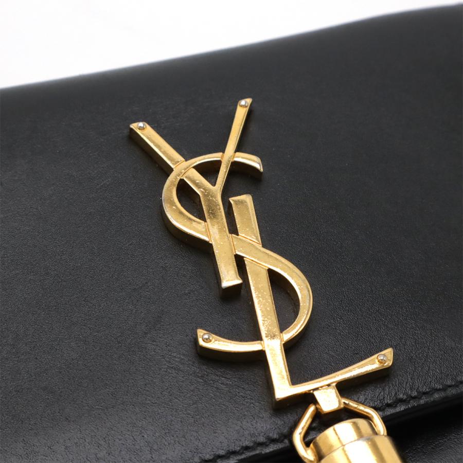 SAINT LAURENT PARIS サン ローラン パリ YSL イブサンローラン ケイト モノグラム チェーンショルダーバッグ ポシェット レザー ブラック 354119 SAINT LAURENT PARIS サン ローラン パリ YSL イブサンローラン ケイト