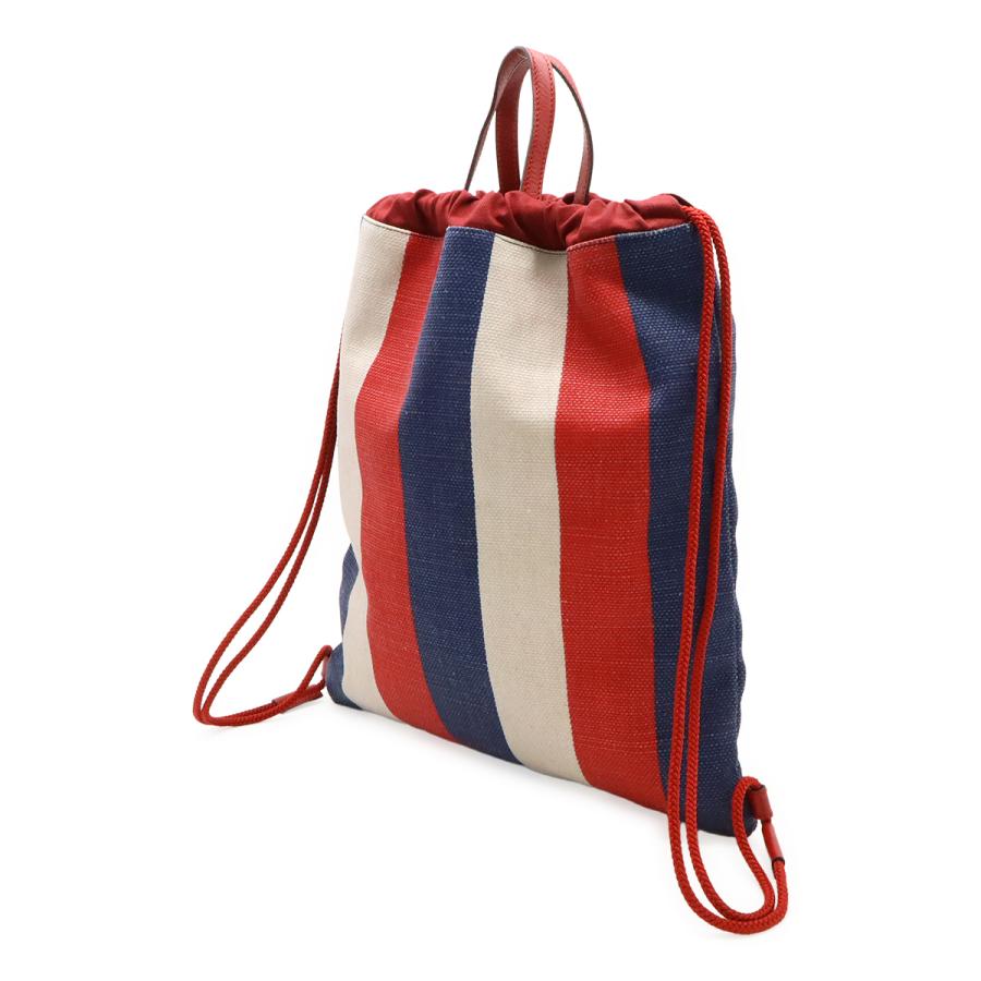 GUCCI グッチ グッチプリント トリコロール ドローストリング バック