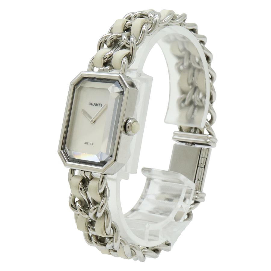 CHANEL シャネル プルミエール ホワイトシェル文字盤 Lサイズ SS 革 レディース 腕時計 H1639 | CHANEL | 01