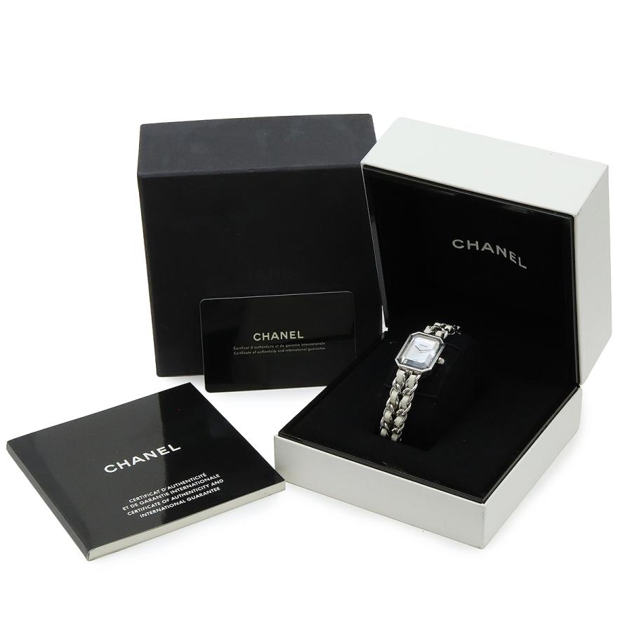 CHANEL シャネル プルミエール ホワイトシェル文字盤 Lサイズ SS 革 レディース 腕時計 H1639 | CHANEL | 08