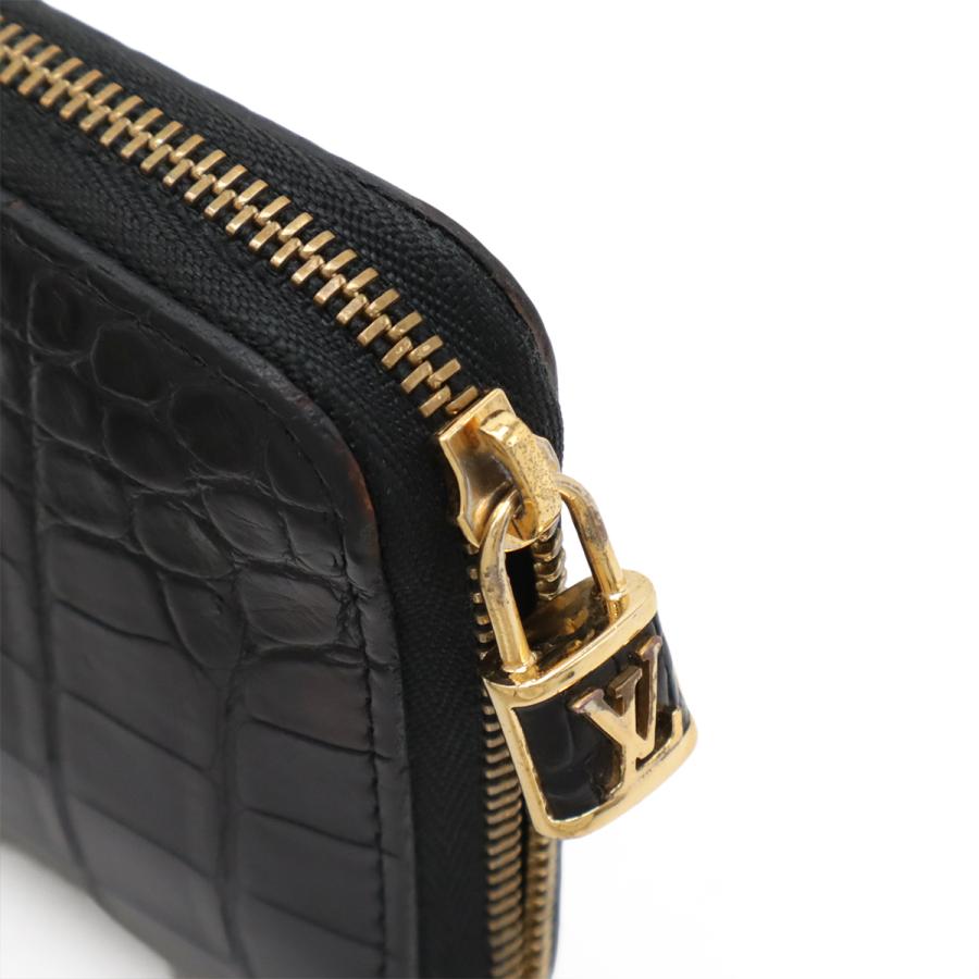 LOUIS VUITTON ルイ ヴィトン ジッピーコインパース コインケース 小銭入れ クロコダイル エキゾチックレザー ブラック 黒 ゴールド金具 | LOUIS VUITTON | 02