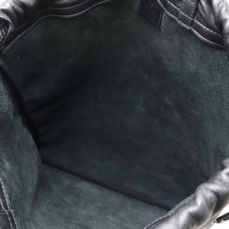 GUCCI グッチ グッチプリント ココ キャピタン ドローストリング バックパック リュックサック 2WAY トートバッグ レザー ブラック 黒 | GUCCI | 03