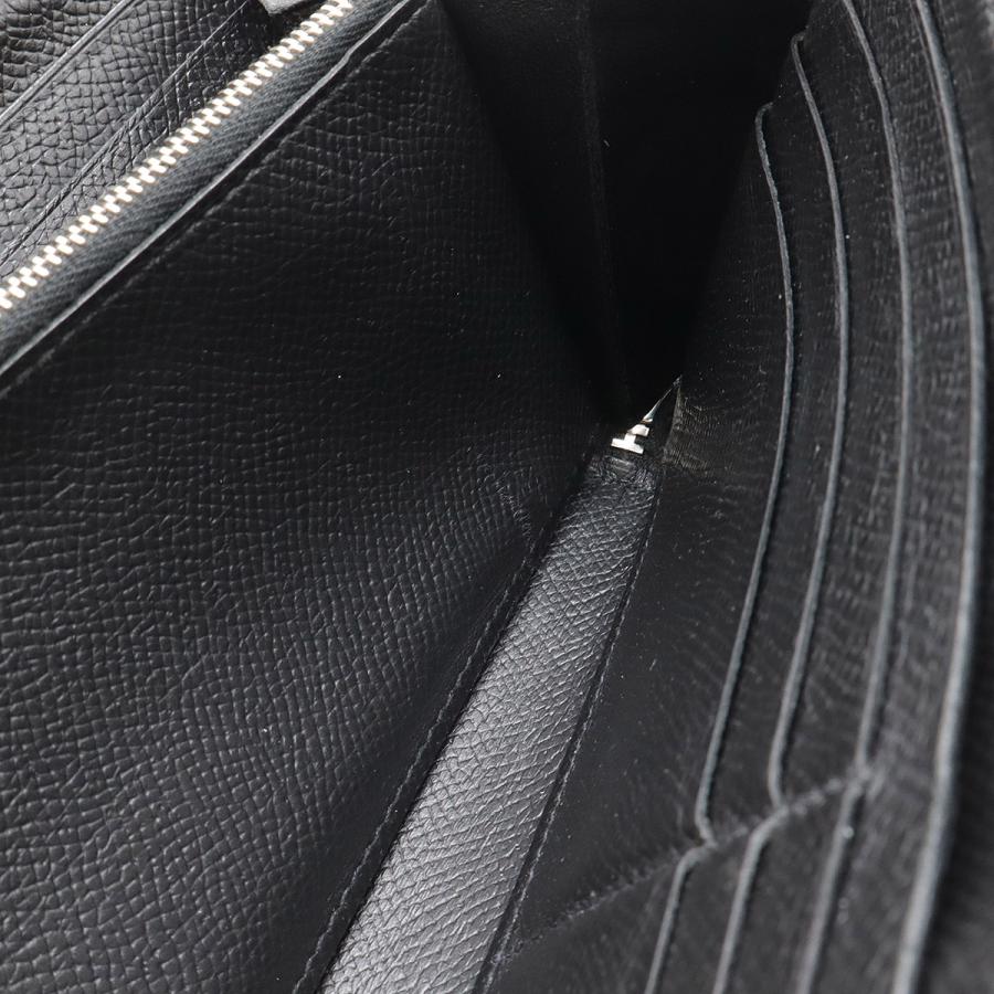 HERMES エルメス アザップロング クラシック ラウンドファスナー 長財布 ヴォーエプソン レザー ブラック 黒 シルバー金具 □O刻印 | HERMES | 05