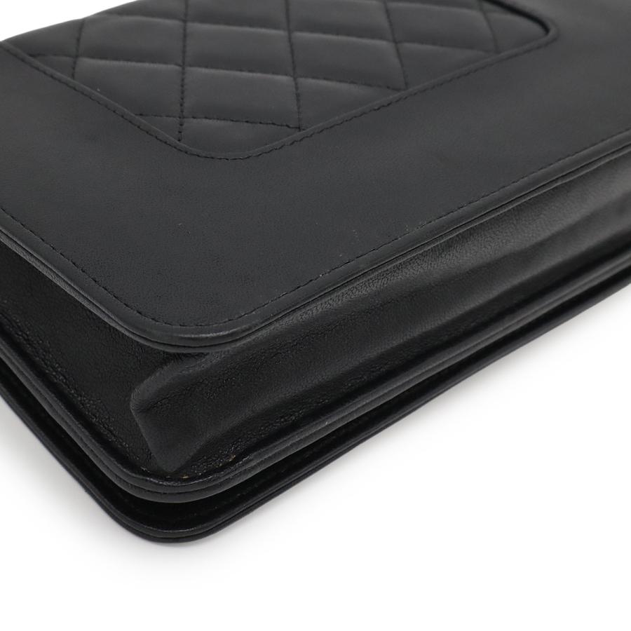 CHANEL シャネル マドモアゼル ヴィンテージ マトラッセ チェーンウォレット ショルダーバッグ ポシェット レザー ブラック シルバー金具 A80972 | CHANEL | 02