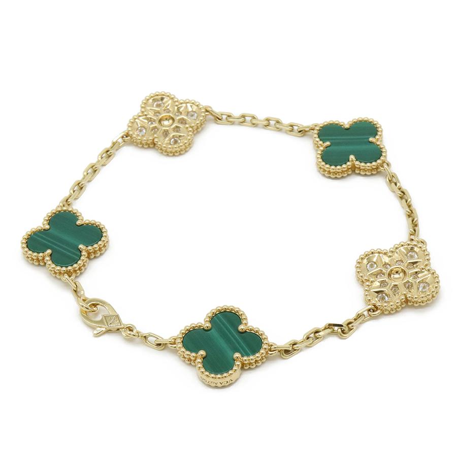 Van Cleef & Arpels ヴァン クリーフ & アーペル ヴィンテージアルハンブラ ブレスレット 5モチーフ K18 ダイヤ VCARO7GQ00 | Van Cleef ＆ Arpels | 01
