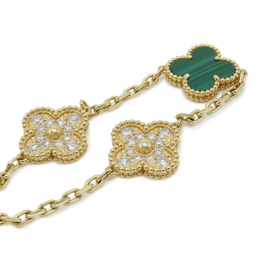 Van Cleef & Arpels ヴァン クリーフ & アーペル ヴィンテージアルハンブラ ブレスレット 5モチーフ K18 ダイヤ VCARO7GQ00 | Van Cleef ＆ Arpels | 02