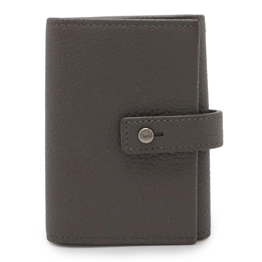SAINT LAURENT PARIS サン ローラン パリ YSL イブサンローラン サックドジュール キーケース 6連 レザー グレー シルバー金具 505042 | 