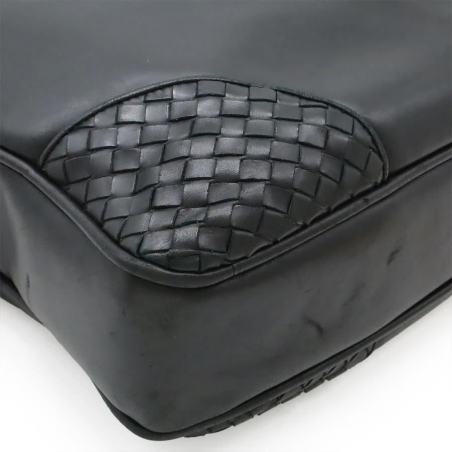 【極美品】ボッテガヴェネタ ビジネスバッグ ブリーフケース イントレチャート黒 BOTTEGA VENETA（ボッテガ・ヴェネタ） ボッテガ ヴェネタ ボッテガ