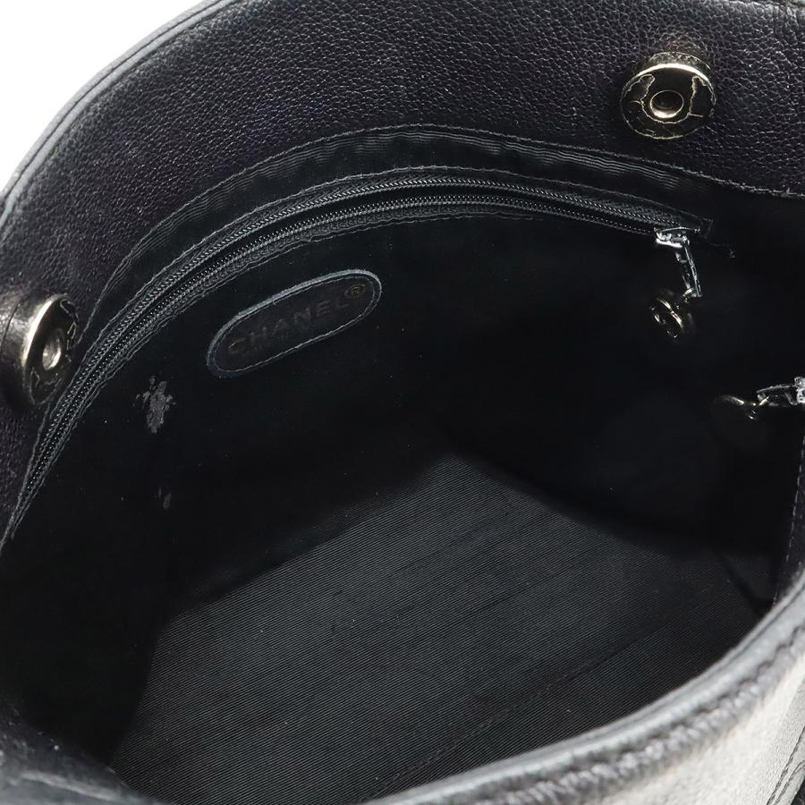 CHANEL シャネル ココマーク トートバッグ ショルダーバッグ セミショルダー 肩掛け キャビアスキン レザー ブラック 黒 | CHANEL | 05