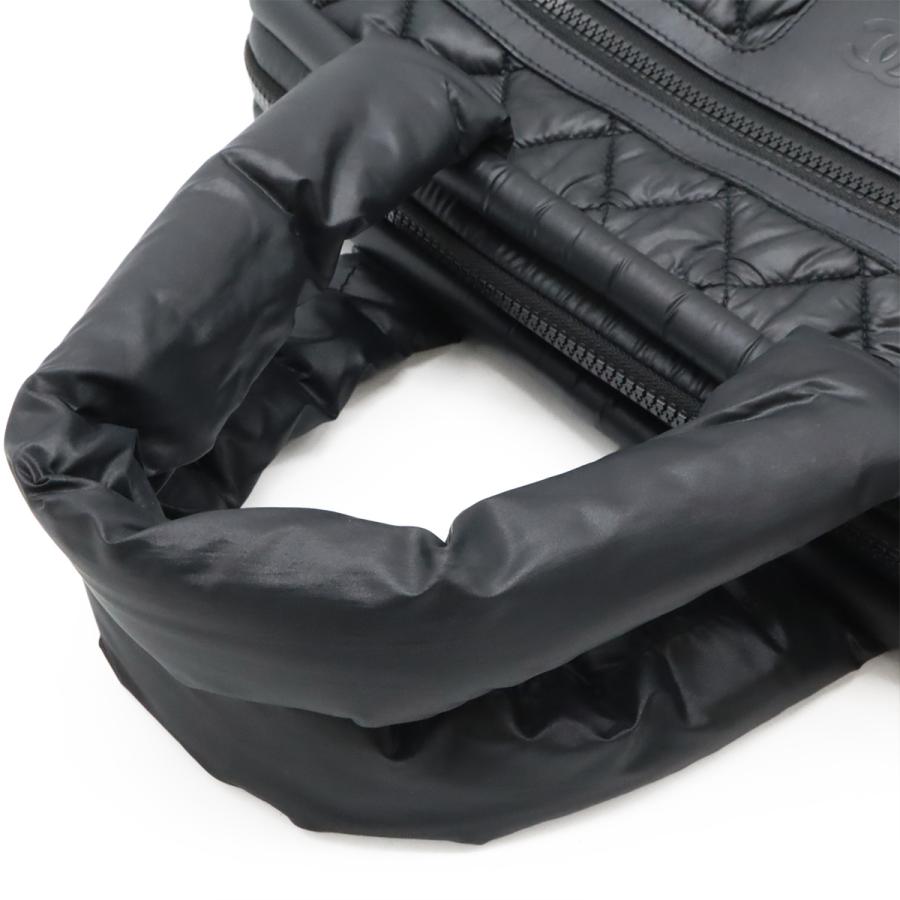 CHANEL シャネル コココクーン ココマーク ハンドバッグ ミニボストンバッグ キルティング ナイロン レザー ブラック 黒 A47205 | CHANEL | 03