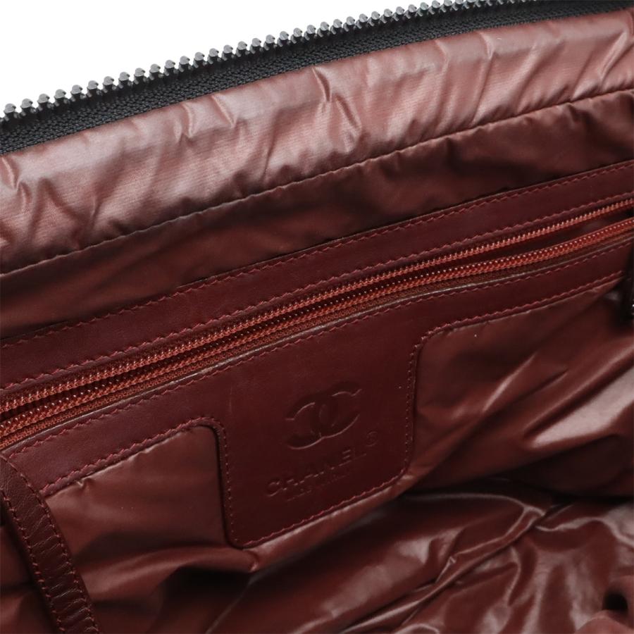 CHANEL シャネル コココクーン ココマーク ハンドバッグ ミニボストンバッグ キルティング ナイロン レザー ブラック 黒 A47205 | CHANEL | 06