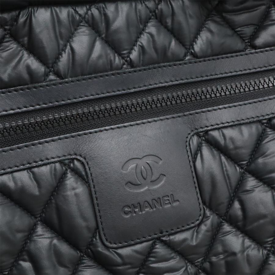 CHANEL シャネル コココクーン ココマーク ハンドバッグ ミニボストンバッグ キルティング ナイロン レザー ブラック 黒 A47205 | CHANEL | 08