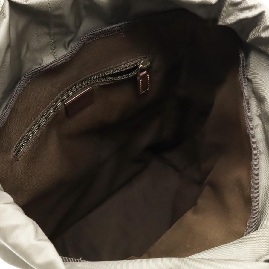 GUCCI グッチ GGスプリーム リュックサック バックパック デイパック PVC レザー カーキベージュ ダークブラウン 茶 246103 | GUCCI | 05