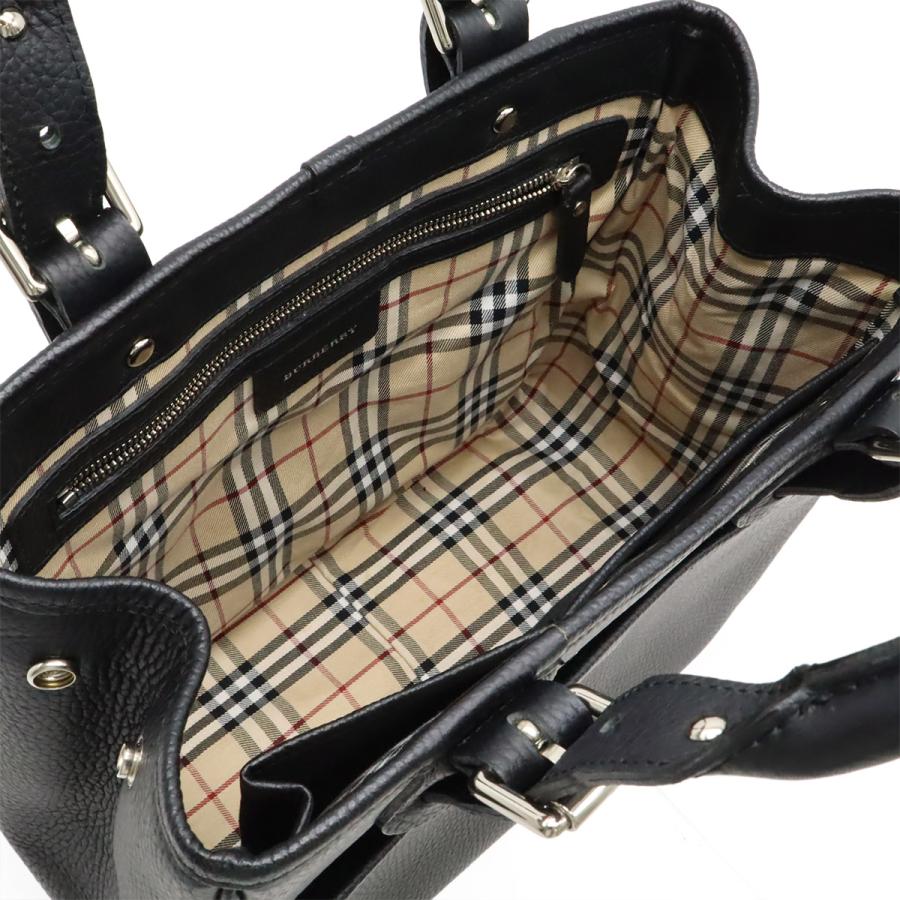 BURBERRY（バーバリー） ハンドバッグ トートバッグ レザー ブラック  