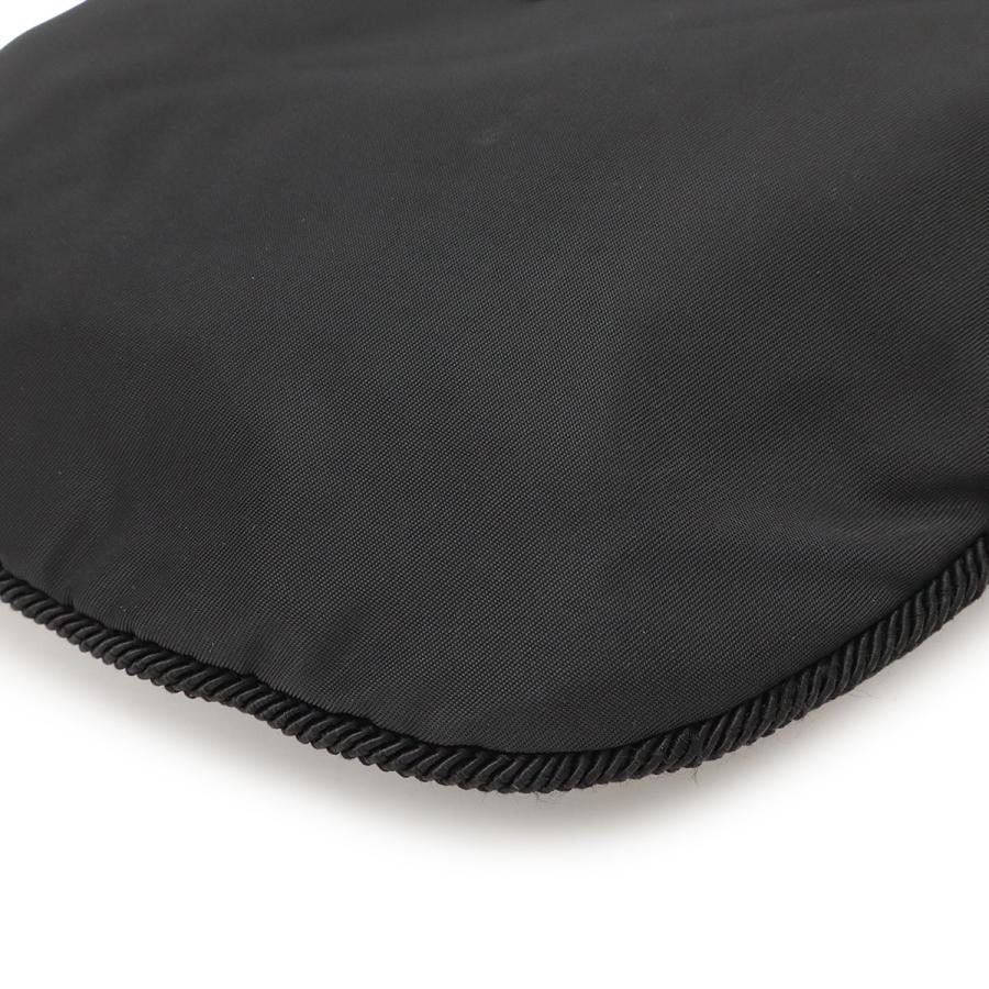 PRADA プラダ ビーズロゴ 巾着バッグ ショルダーバッグ セミショルダー 肩掛け ナイロン NERO 黒 ブラック | PRADA | 02