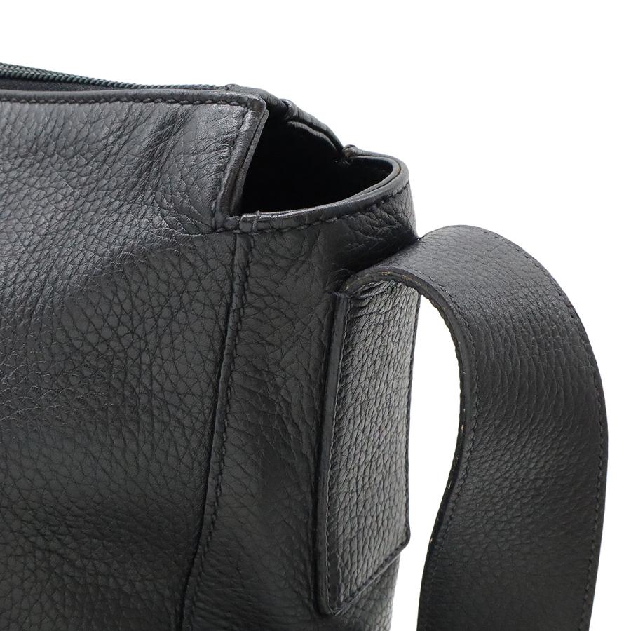 PRADA プラダ ロゴ ショルダーバッグ セミショルダー 肩掛け レザー NERO 黒 ブラック シルバー金具 | PRADA | 05