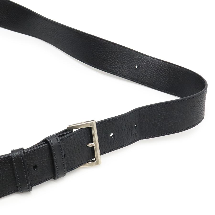 PRADA プラダ ロゴ ショルダーバッグ セミショルダー 肩掛け レザー NERO 黒 ブラック シルバー金具 | PRADA | 06