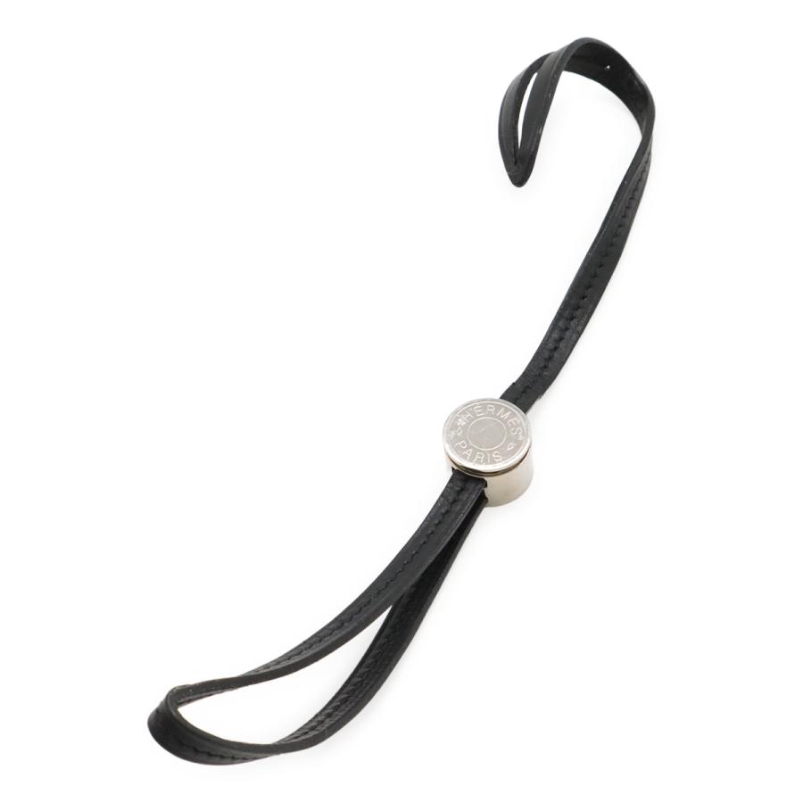 HERMES エルメス セリエ ノエ グローブホルダー 手袋 レザー ブラック 黒 シルバー金具 | HERMES