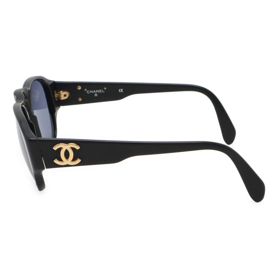 CHANEL シャネル ココマーク サングラス スモーク ブラック 黒 ゴールド金具 01452 | CHANEL | 01