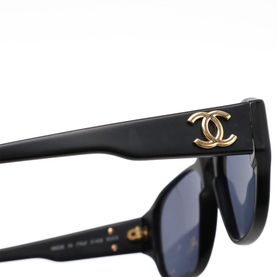 CHANEL シャネル ココマーク サングラス スモーク ブラック 黒 ゴールド金具 01452 | CHANEL | 06