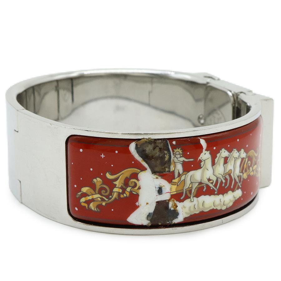 HERMES エルメス ロケ シルバー文字盤 バングル GP 七宝焼き レディース QZ クォーツ 腕時計 LO1.210 | HERMES | 06