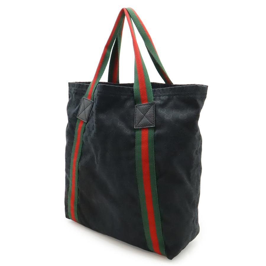 GUCCI グッチ GGキャンバス シェリーライン トートバッグ ショルダーバッグ 肩掛け レザー ブラック 黒 グリーン 緑 レッド 赤 189669 | GUCCI | 01