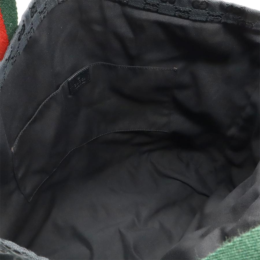 GUCCI グッチ GGキャンバス シェリーライン トートバッグ ショルダーバッグ 肩掛け レザー ブラック 黒 グリーン 緑 レッド 赤 189669 | GUCCI | 04