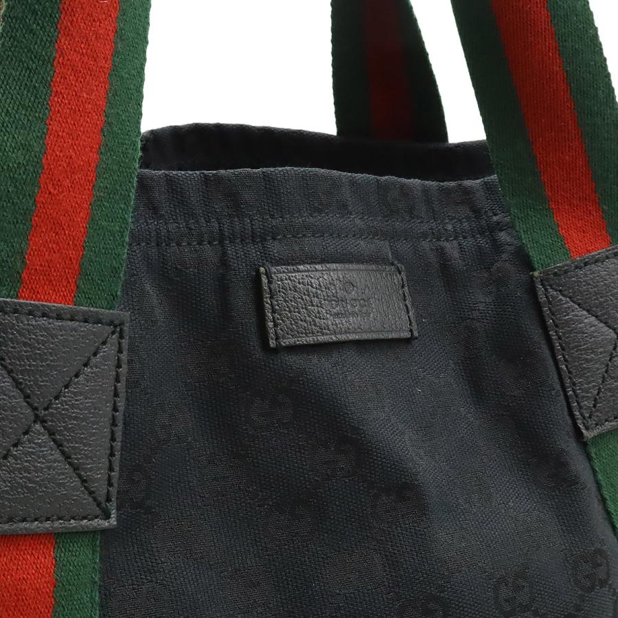 GUCCI グッチ GGキャンバス シェリーライン トートバッグ ショルダーバッグ 肩掛け レザー ブラック 黒 グリーン 緑 レッド 赤 189669 | GUCCI | 06
