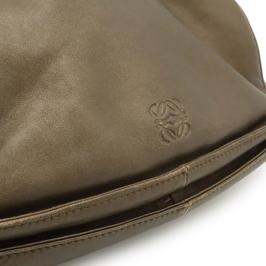 LOEWE ロエベ フラメンコ22 ショルダーバッグ ポシェット 斜め掛け 2WAY 巾着型 フリンジ タッセル ナッパレザー メタリック | LOEWE | 08