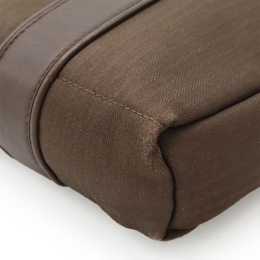 HERMES エルメス アカプルコ バンドリエールPM ショルダーバッグ ポシェット 斜め掛け トワルシェブロン レザー ダークブラウン 茶 | HERMES | 02