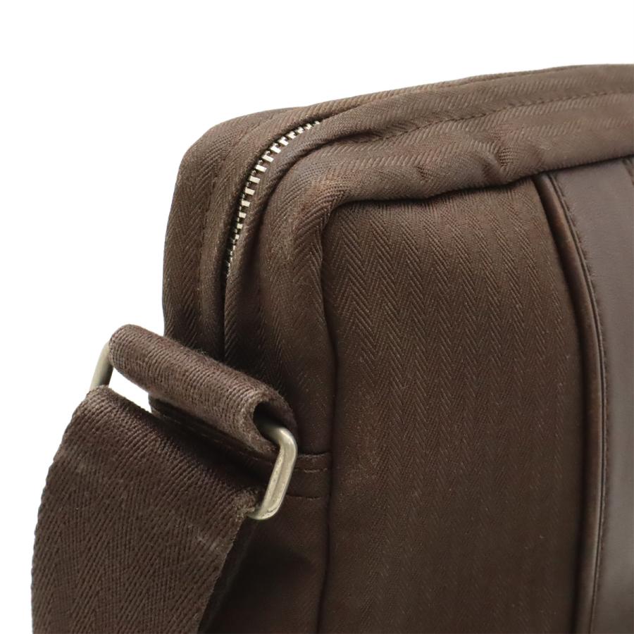 HERMES エルメス アカプルコ バンドリエールPM ショルダーバッグ ポシェット 斜め掛け トワルシェブロン レザー ダークブラウン 茶 | HERMES | 03