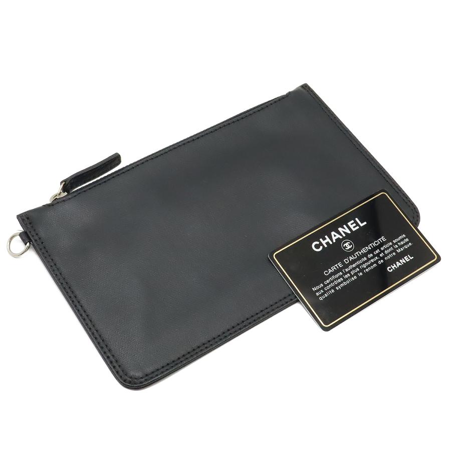 CHANEL シャネル パリビアリッツ トートGM トートバッグ ショルダーバッグ コーティングキャンバス ブラック シルバー金具 ポーチ付き A34210 CHANEL（シャネル） パリビアリッツ トートGM トートバッグ ショルダー