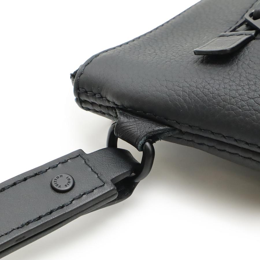 LOUIS VUITTON ルイ ヴィトン LVアエログラム テイクオフ ポーチ セカンドバッグ クラッチバッグ グレインレザー ノワール 黒 ブラック | LOUIS VUITTON | 03