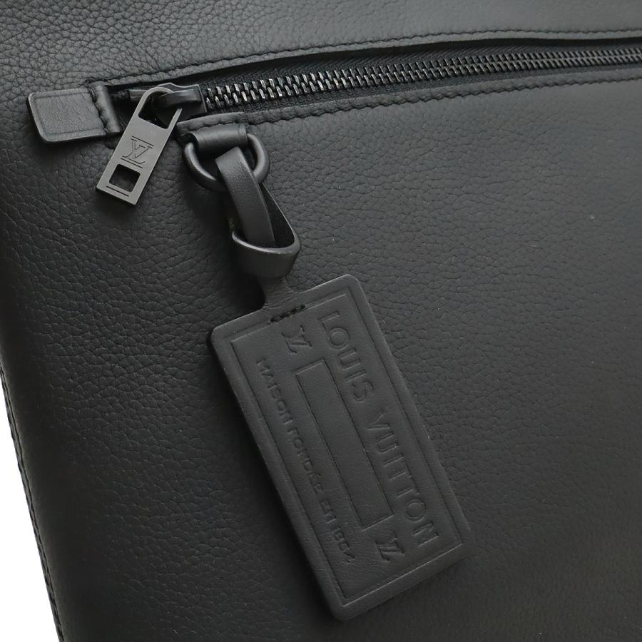 LOUIS VUITTON ルイ ヴィトン LVアエログラム テイクオフ ポーチ セカンドバッグ クラッチバッグ グレインレザー ノワール 黒 ブラック | LOUIS VUITTON | 08