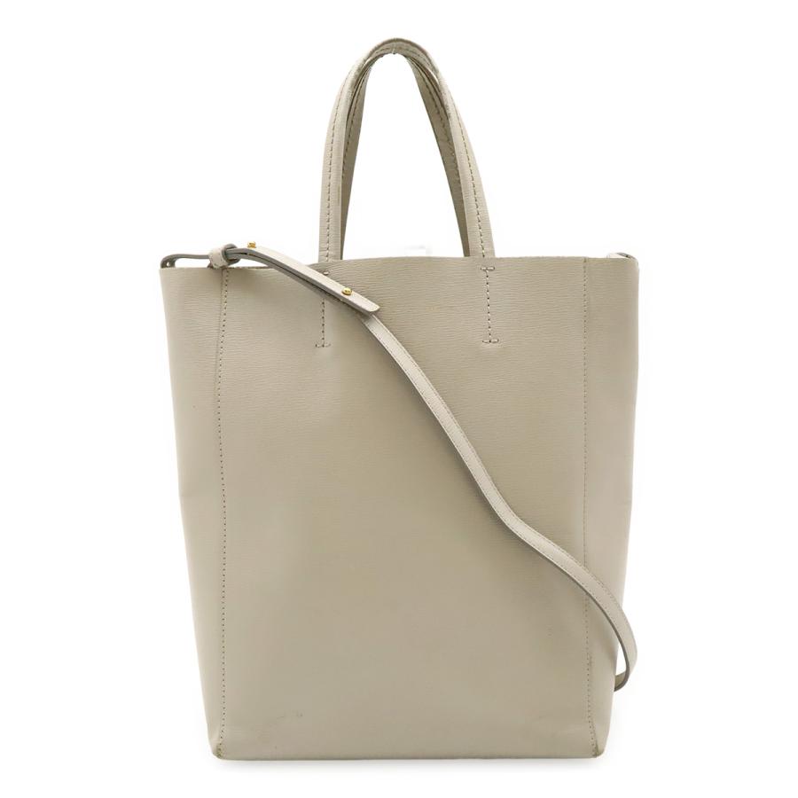 CELINE セリーヌ バーティカル カバ スモール 2way ハンドバッグ ショルダーバッグ  肩掛け 斜めがけ レザー 本革 アイボリー ホワイト 白 CELINE（セリーヌ） バーティカル カバ スモール トートバッグ 2WAY